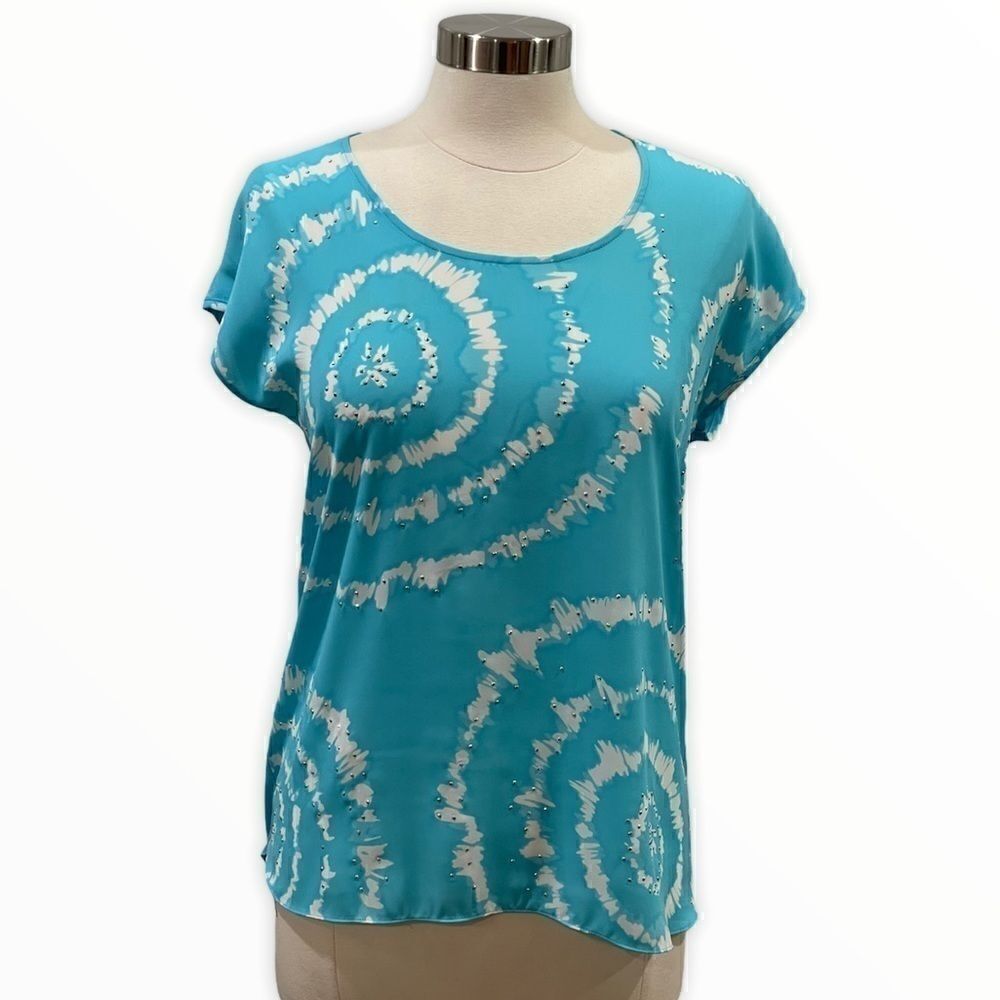 INC International Concepts Women’s Tie-Dye Top
